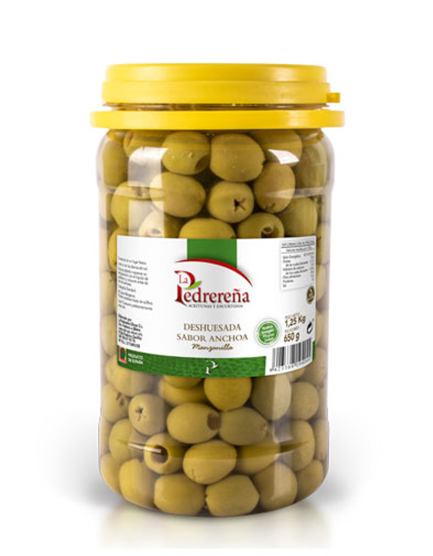 Aceituna Manzanilla Deshuesada con sabor Anchoa